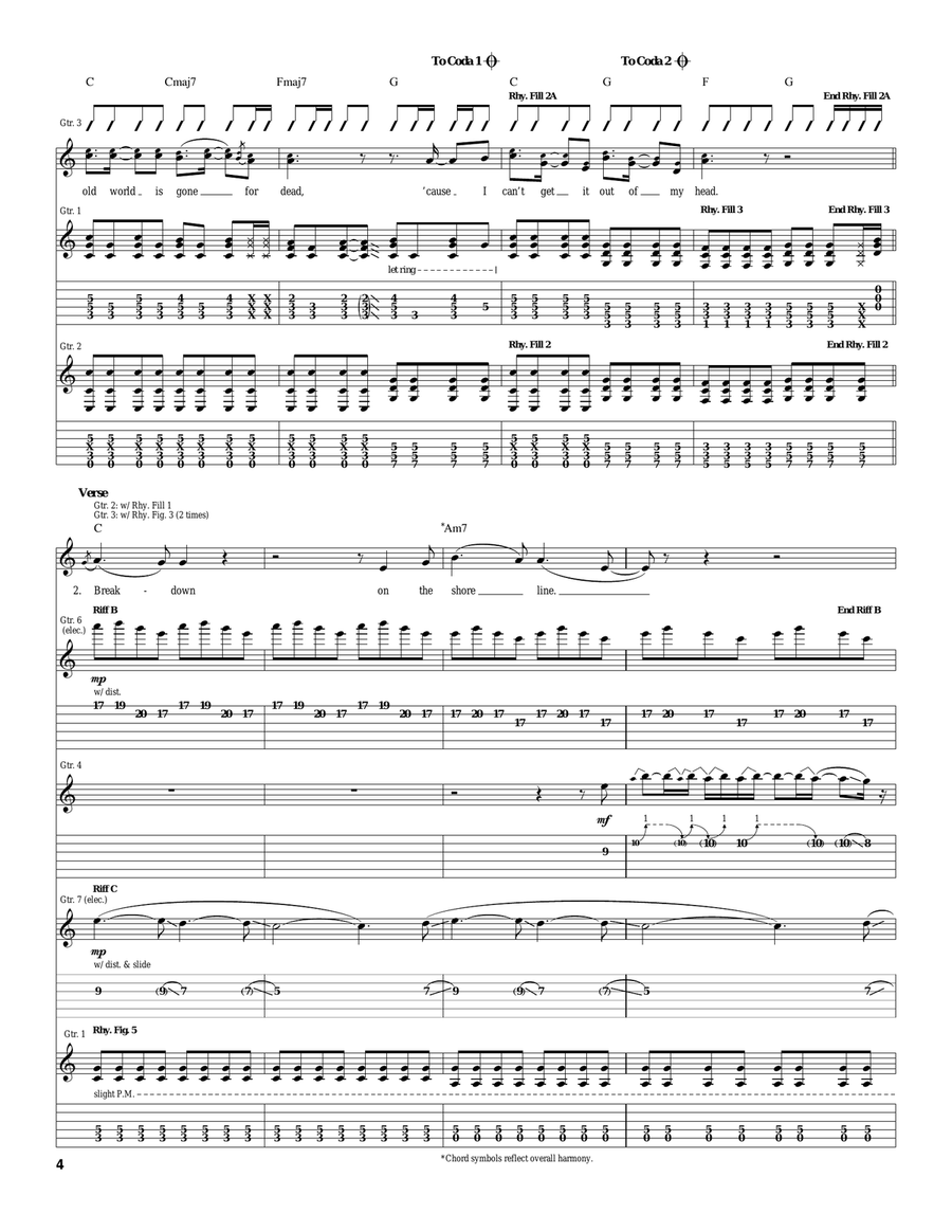 Can't Get It Out Of My Head Acoustic Guitar scores gallery preview page 4