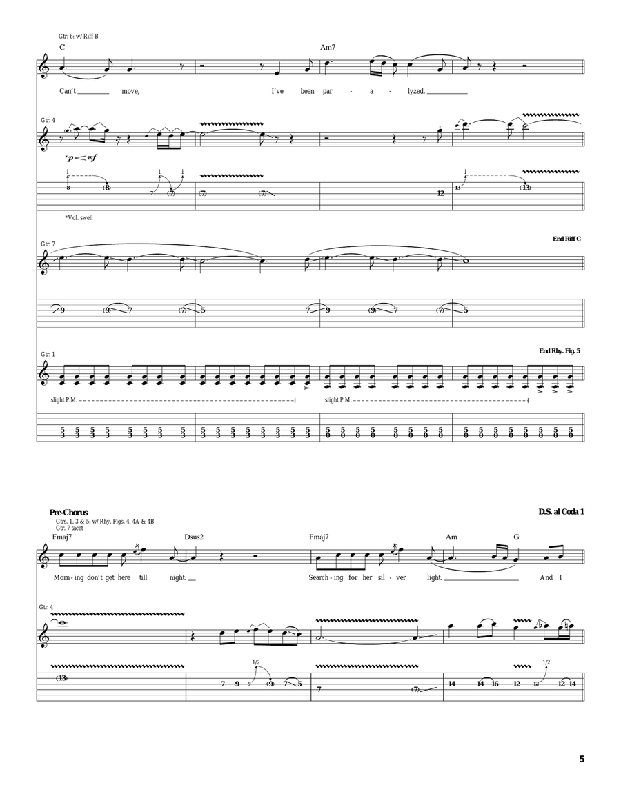 Can't Get It Out Of My Head Acoustic Guitar scores gallery preview page 5