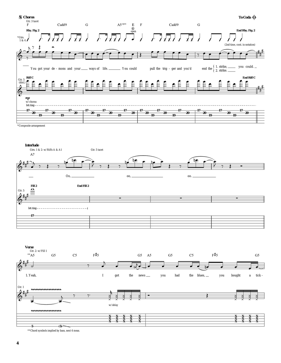 Pills, Demons & Etc. Pills, Demons & Etc. Acoustic Guitar scores gallery preview page 4