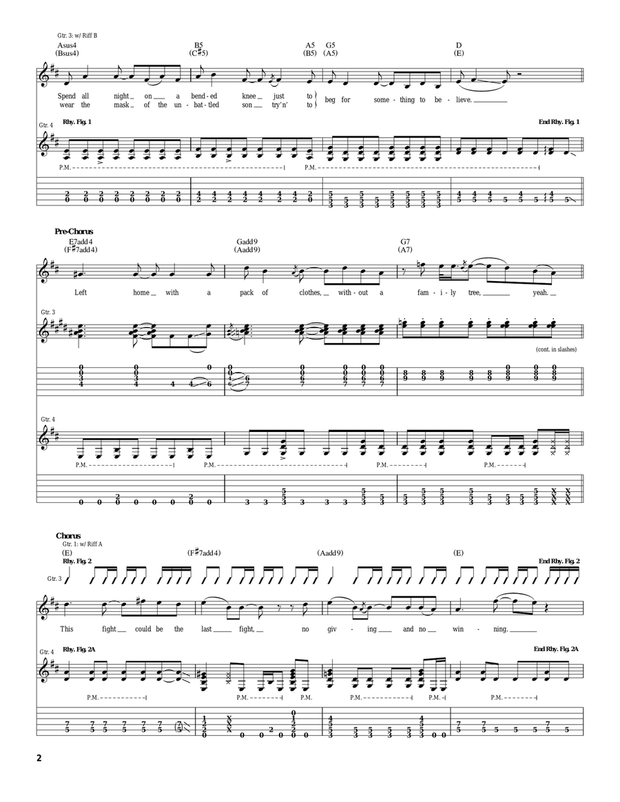 The Last Fight The Last Fight Acoustic Guitar scores gallery preview page 2