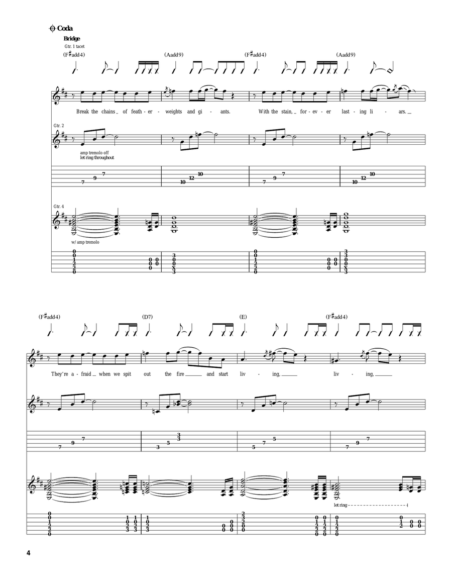 The Last Fight The Last Fight Acoustic Guitar scores gallery preview page 4