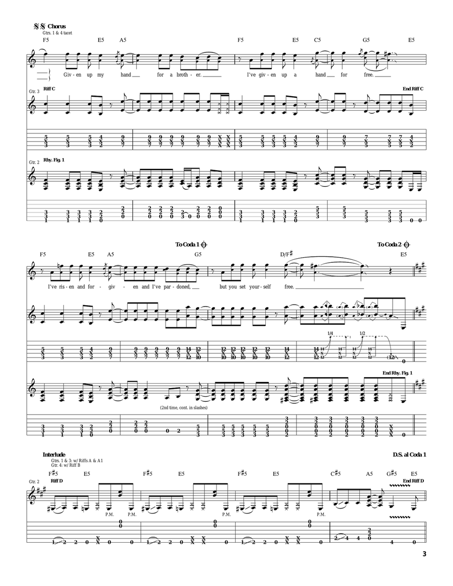 For A Brother For A Brother Acoustic Guitar scores gallery preview page 3