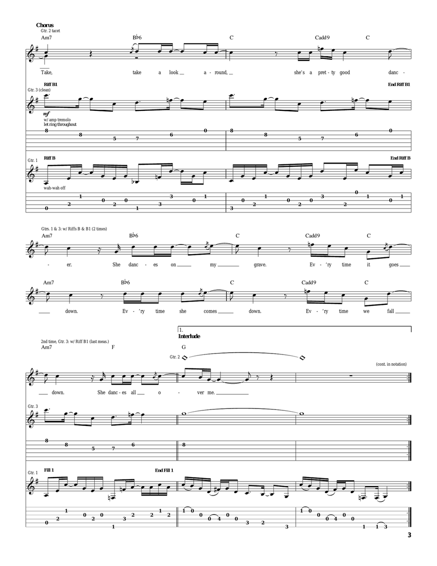Gravedancer Gravedancer Acoustic Guitar scores gallery preview page 3