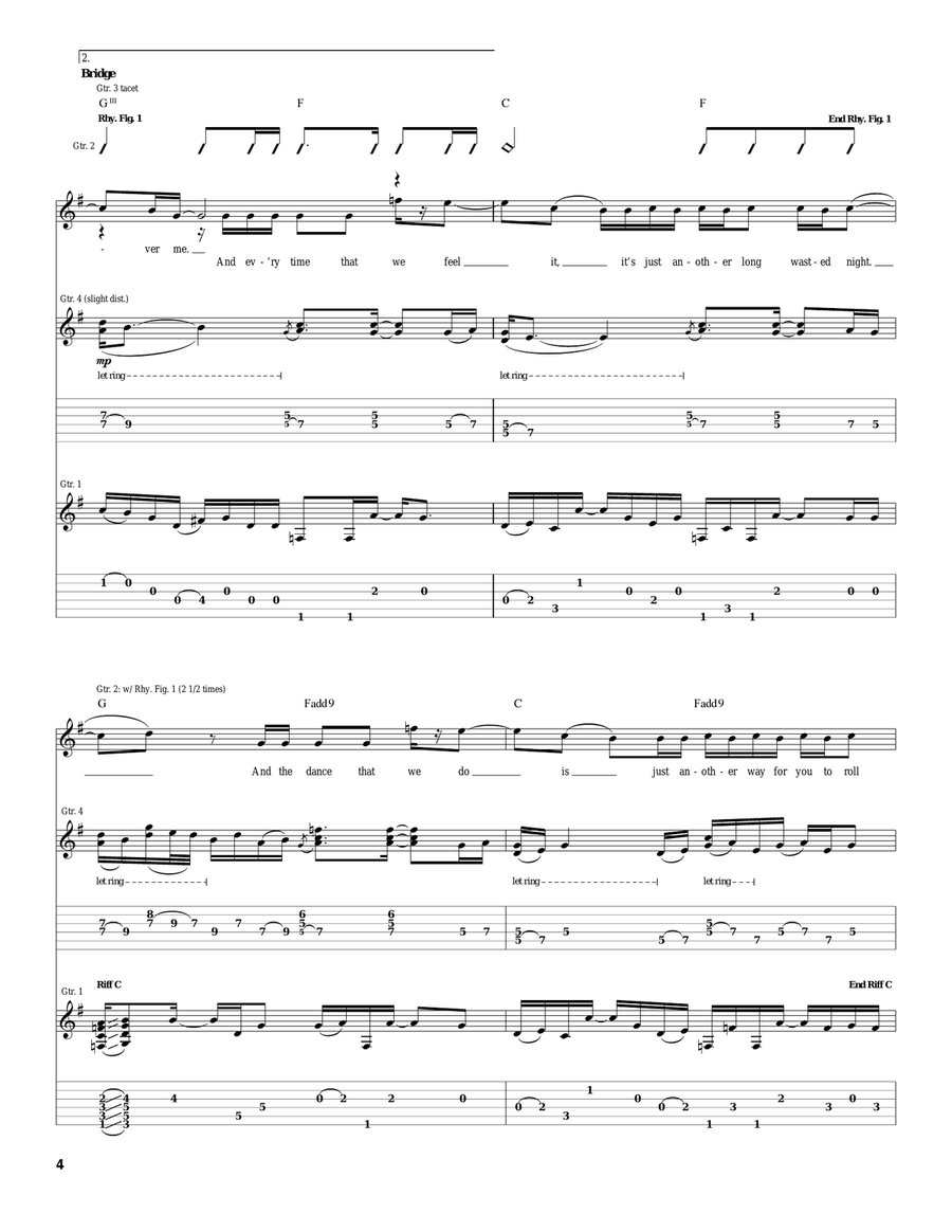 Gravedancer Gravedancer Acoustic Guitar scores gallery preview page 4