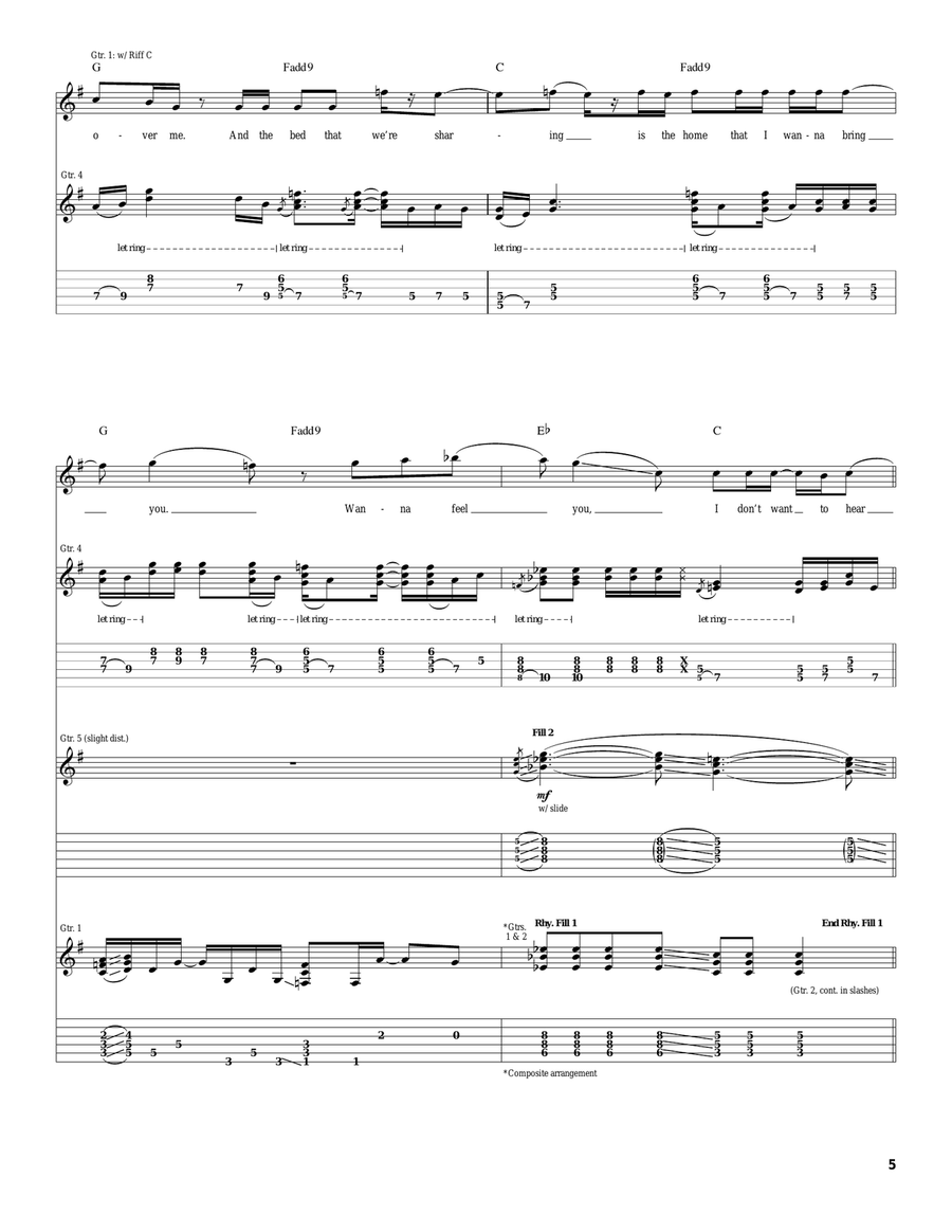 Gravedancer Gravedancer Acoustic Guitar scores gallery preview page 5