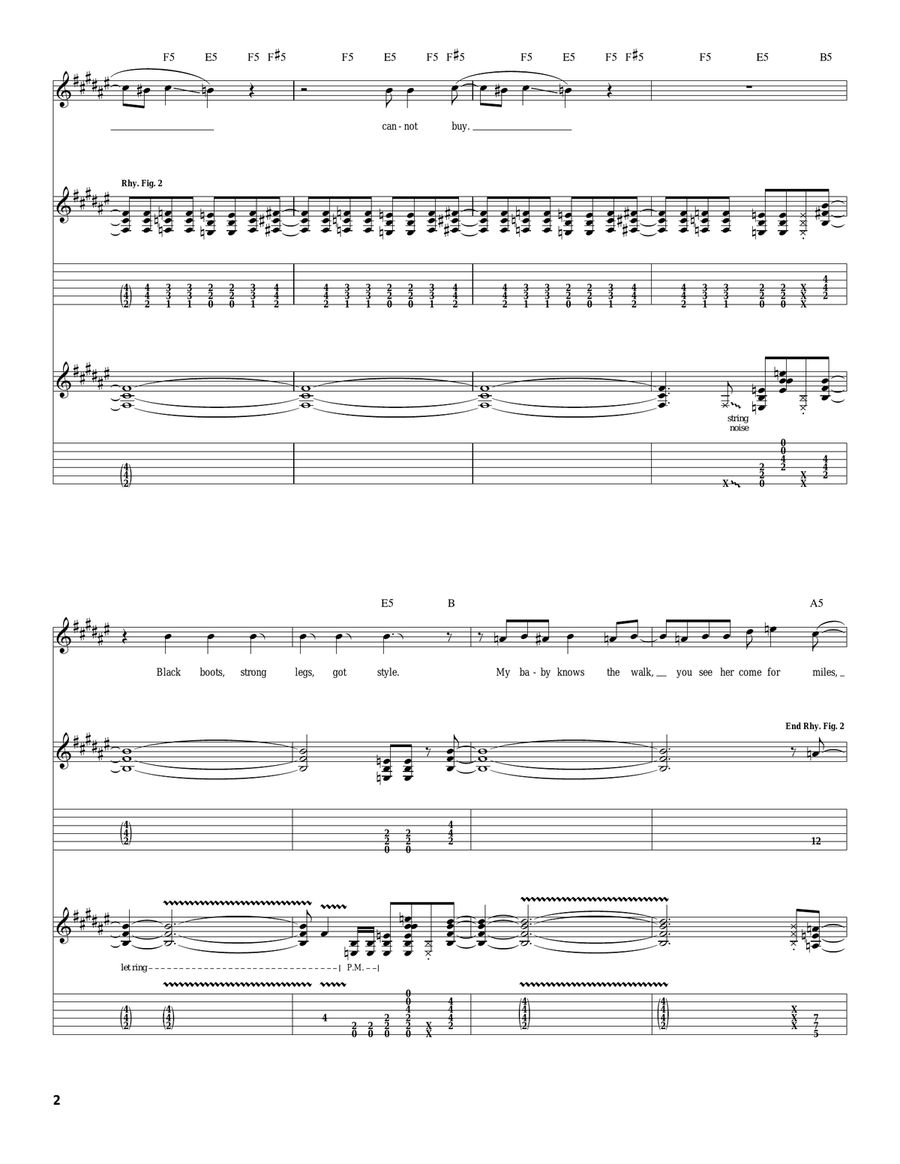 Mary Mary Mary Mary Acoustic Guitar scores gallery preview page 2