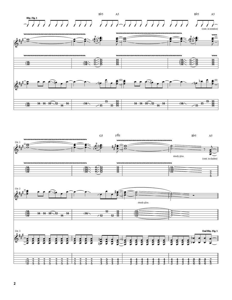 Spay Spay Acoustic Guitar scores gallery preview page 2