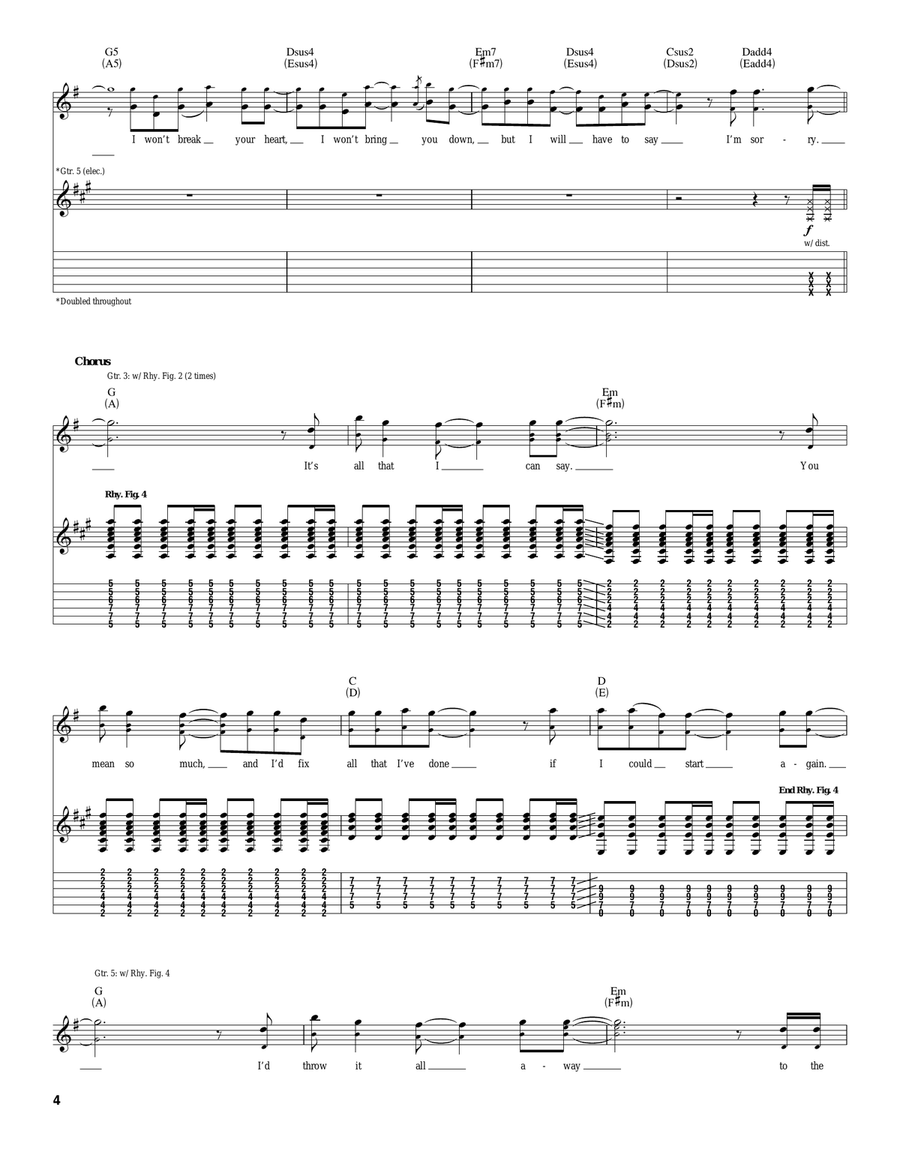 Best Of Me Best Of Me Acoustic Guitar scores gallery preview page 4