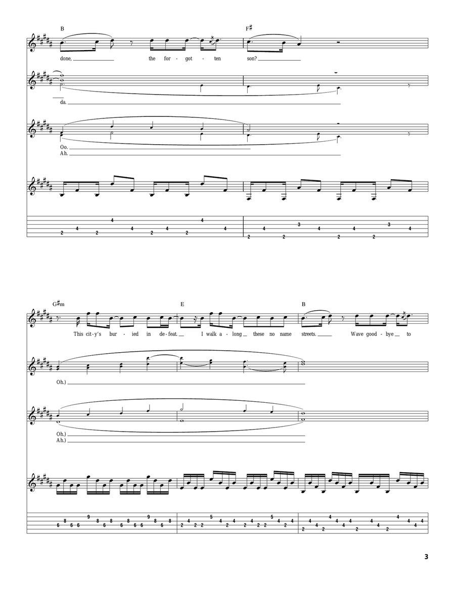 Walking Disaster Walking Disaster Acoustic Guitar scores gallery preview page 3