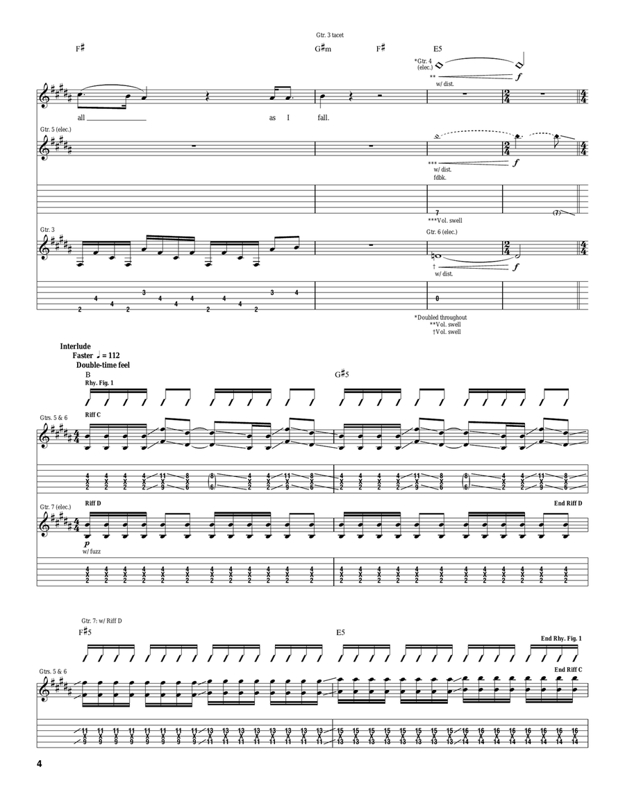 Walking Disaster Walking Disaster Acoustic Guitar scores gallery preview page 4