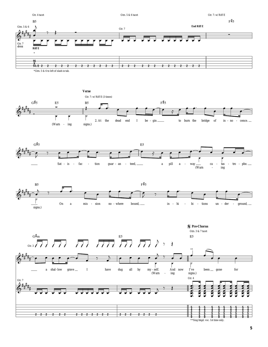 Walking Disaster Walking Disaster Acoustic Guitar scores gallery preview page 5