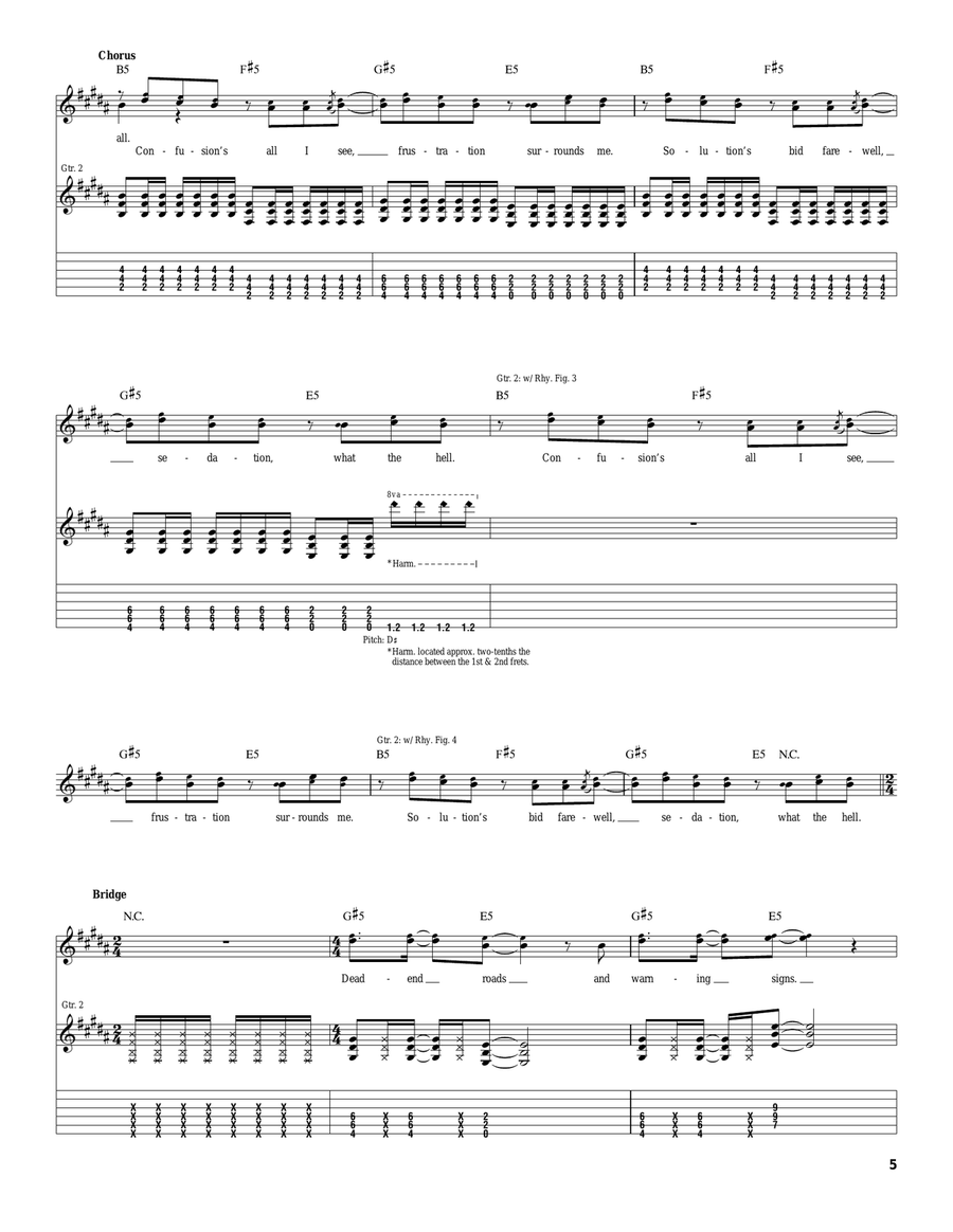 Confusion And Frustration In Modern Times Acoustic Guitar scores gallery preview page 5