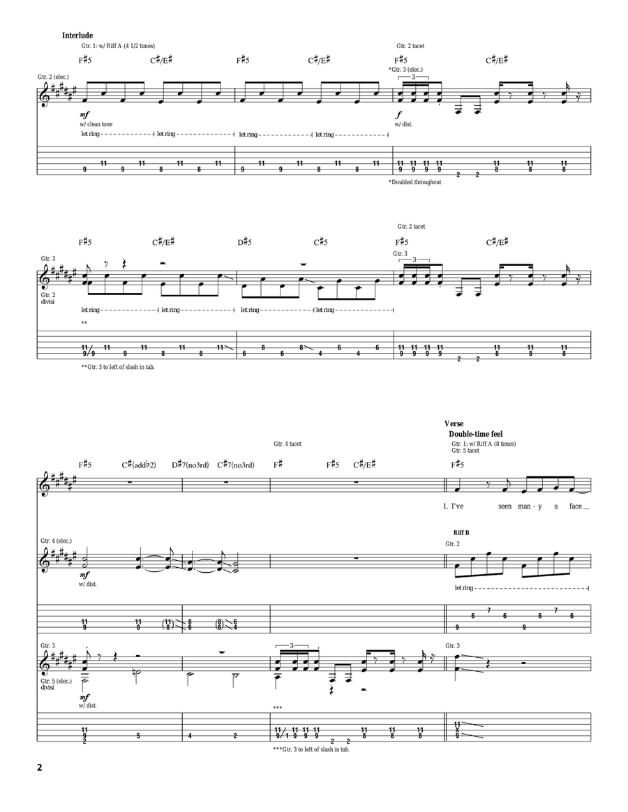 Speak Of The Devil Acoustic Guitar scores gallery preview page 2