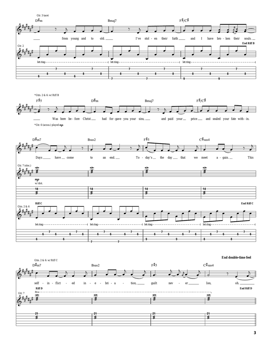 Speak Of The Devil Acoustic Guitar scores gallery preview page 3