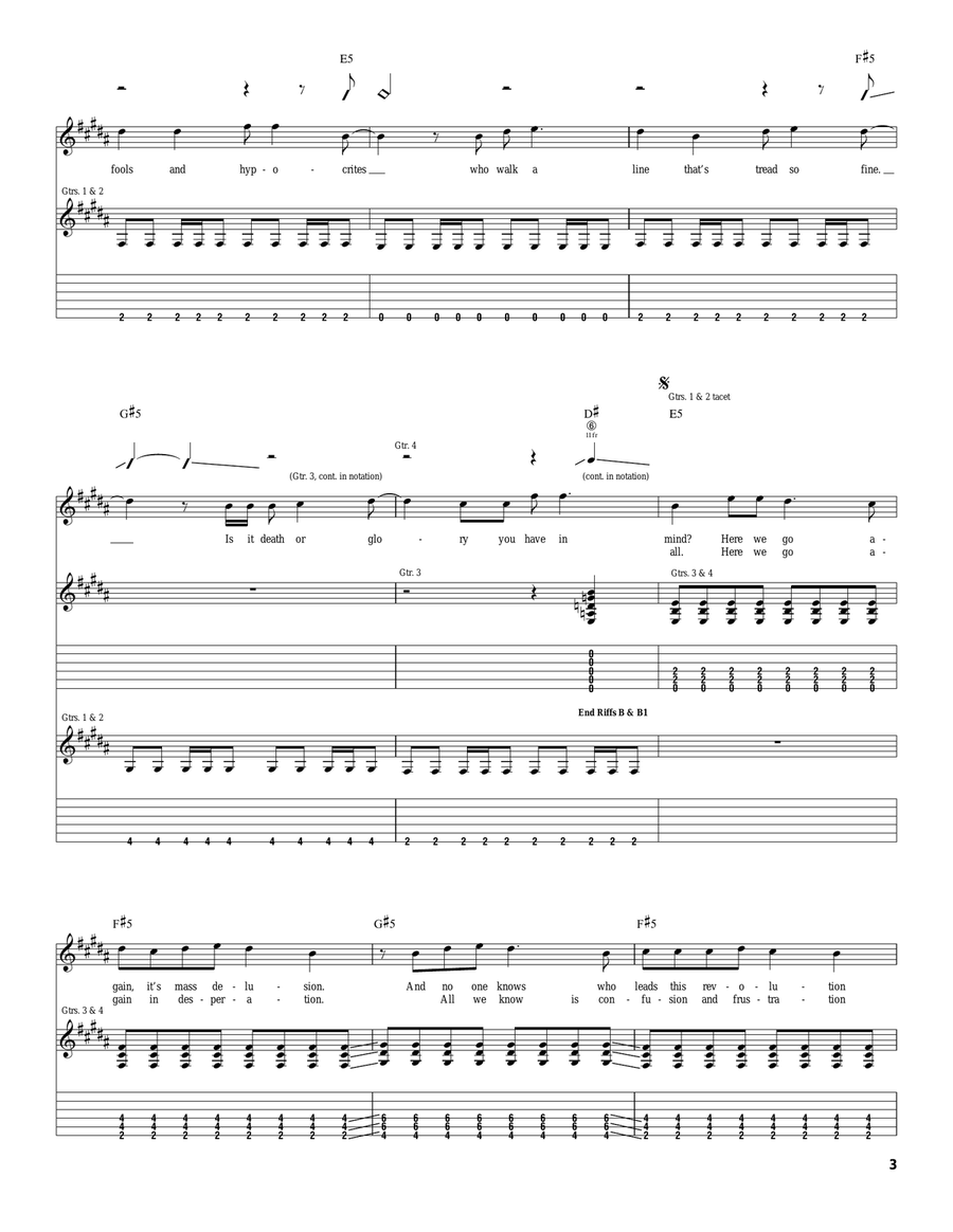 March Of The Dogs March Of The Dogs Acoustic Guitar scores gallery preview page 3