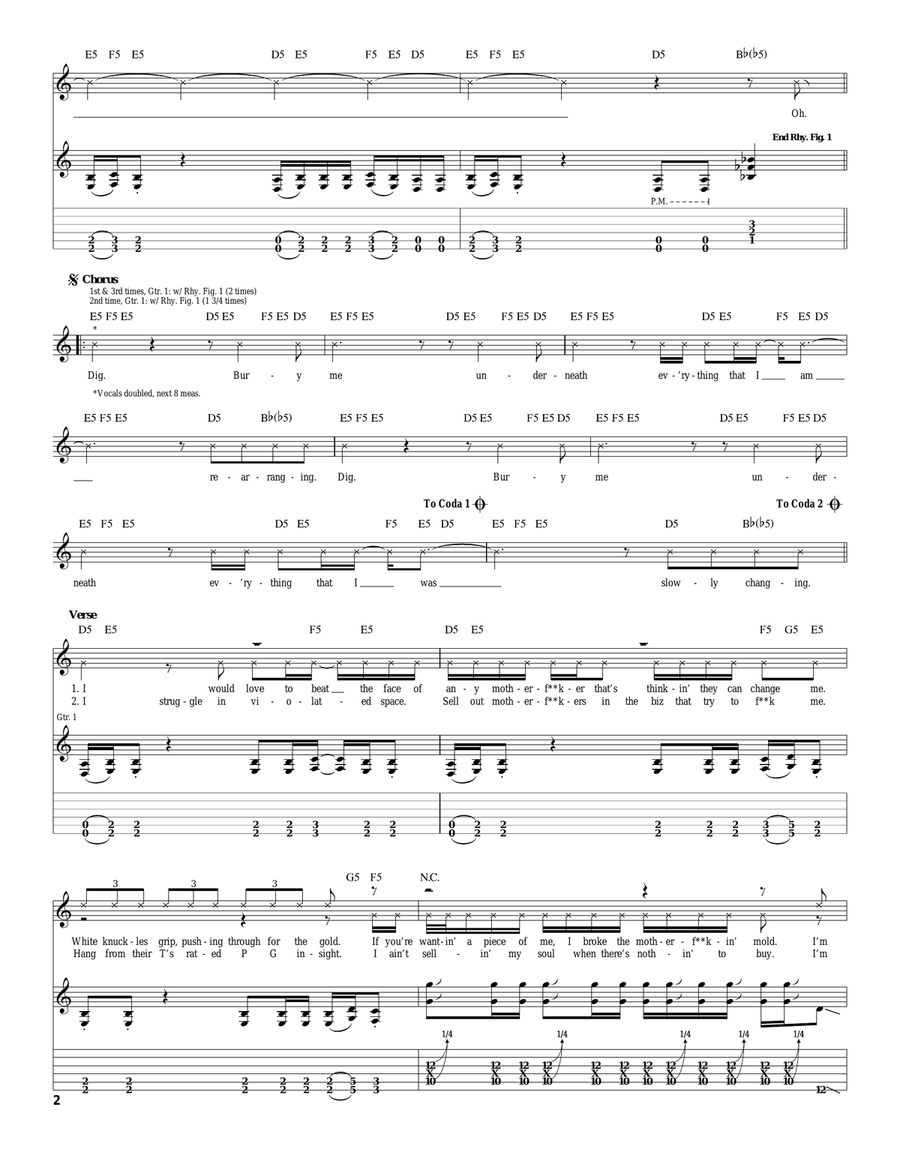 Dig Dig Acoustic Guitar scores gallery preview page 2