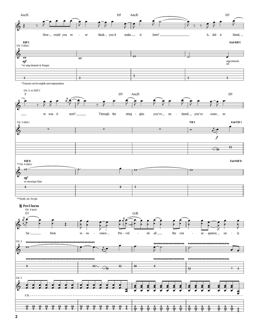 The Running Free The Running Free Acoustic Guitar scores gallery preview page 2