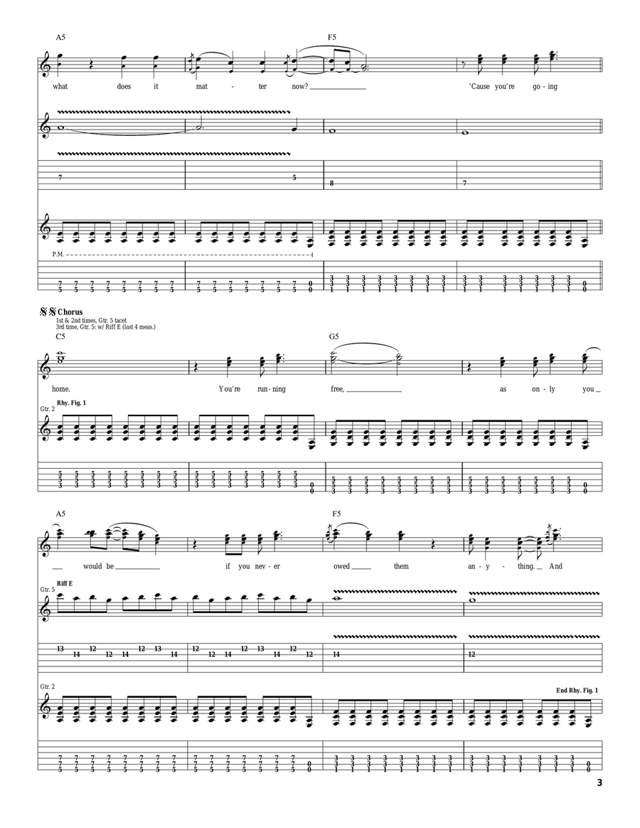 The Running Free The Running Free Acoustic Guitar scores gallery preview page 3