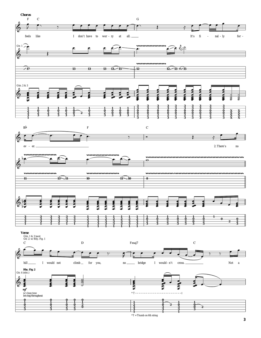 Finally Forever Finally Forever Acoustic Guitar scores gallery preview page 3