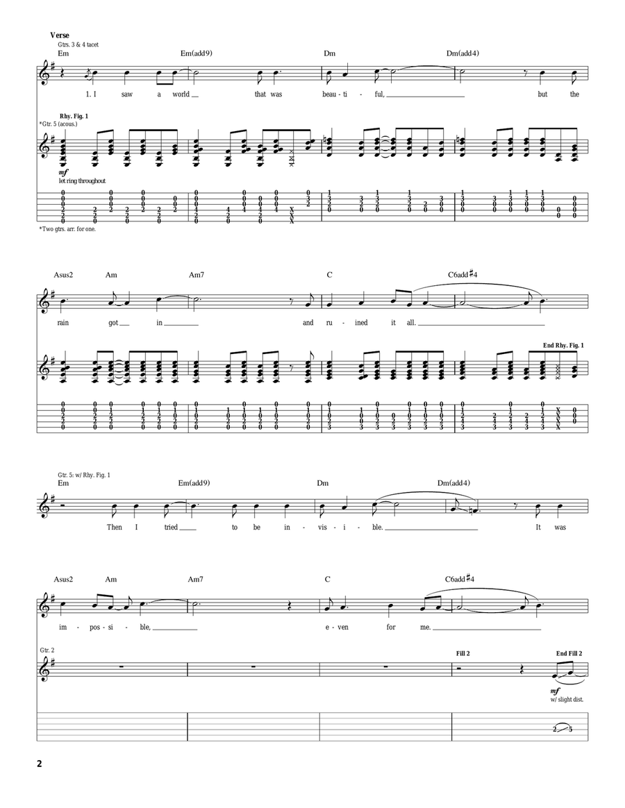 No Such Thing No Such Thing Acoustic Guitar scores gallery preview page 2