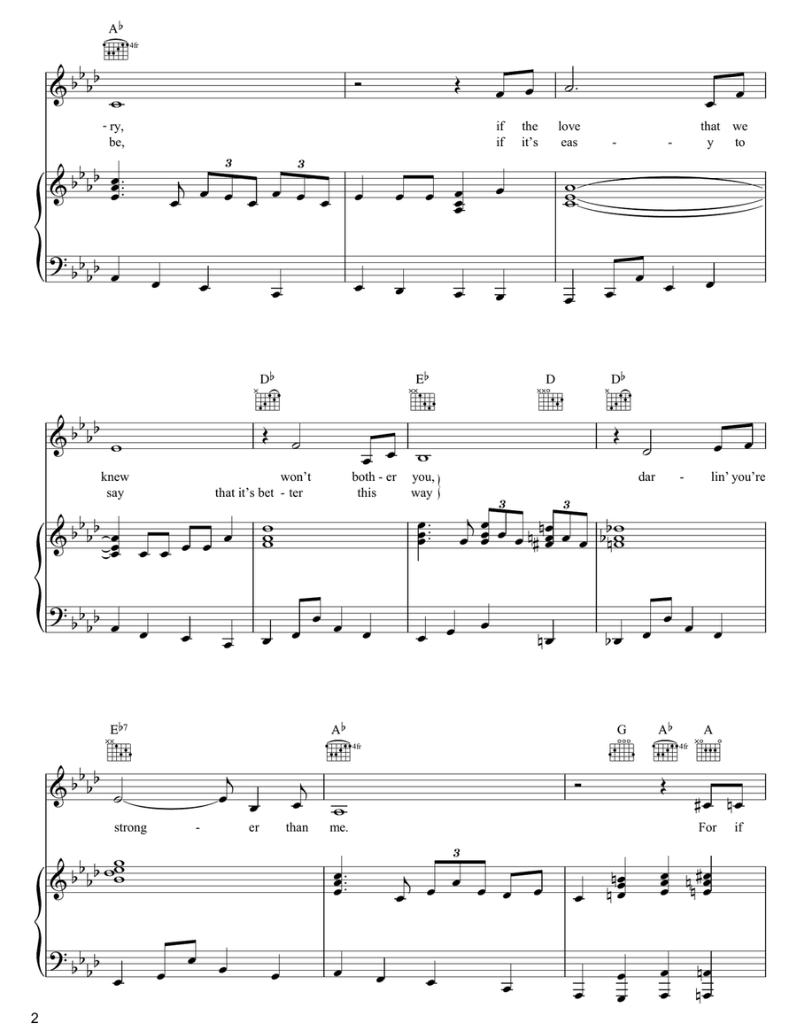 You're Stronger Than Me You're Stronger Than Me Piano, Vocal, Guitar scores gallery preview page 2
