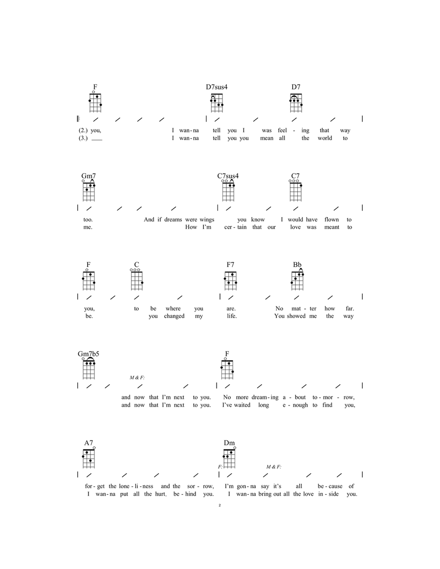 Especially For You Especially For You Ukulele scores gallery preview page 2