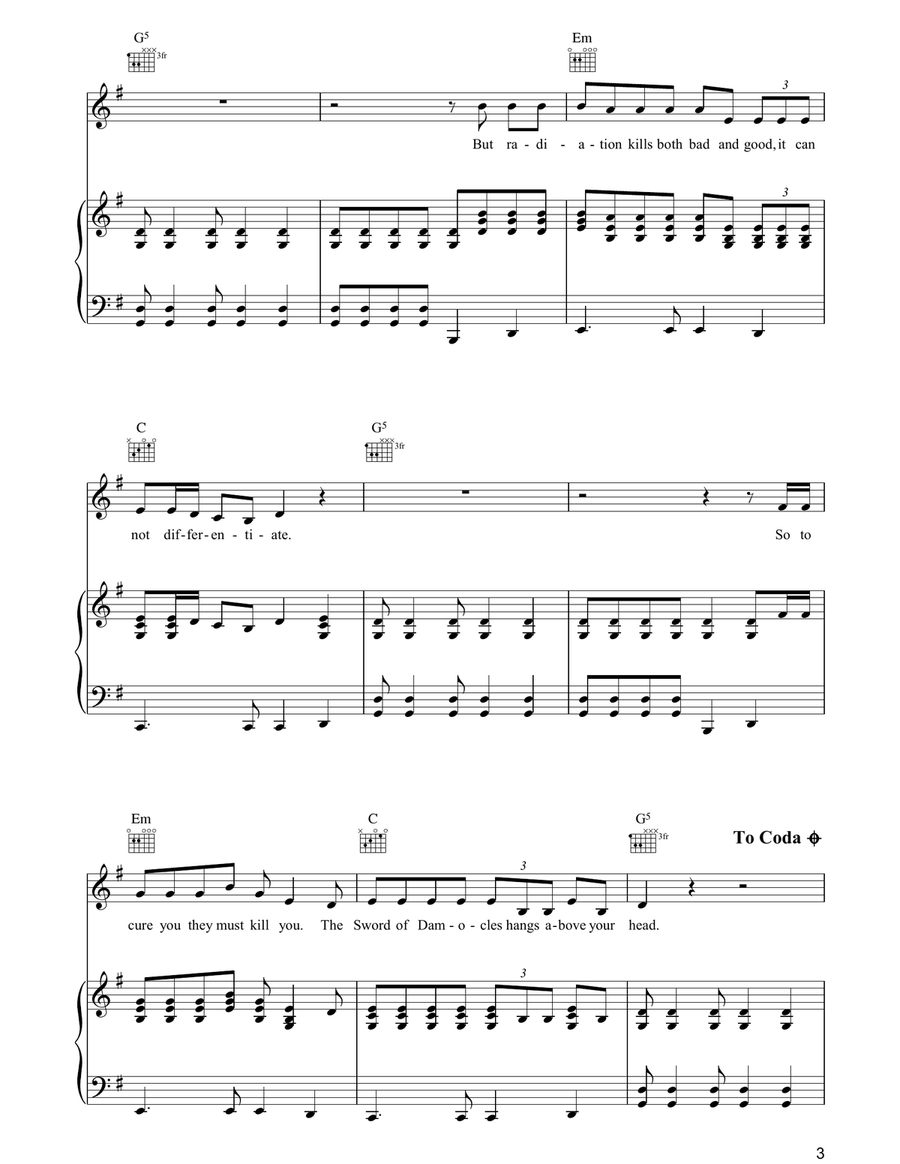 Sword Of Damocles Sword Of Damocles Guitar scores gallery preview page 3