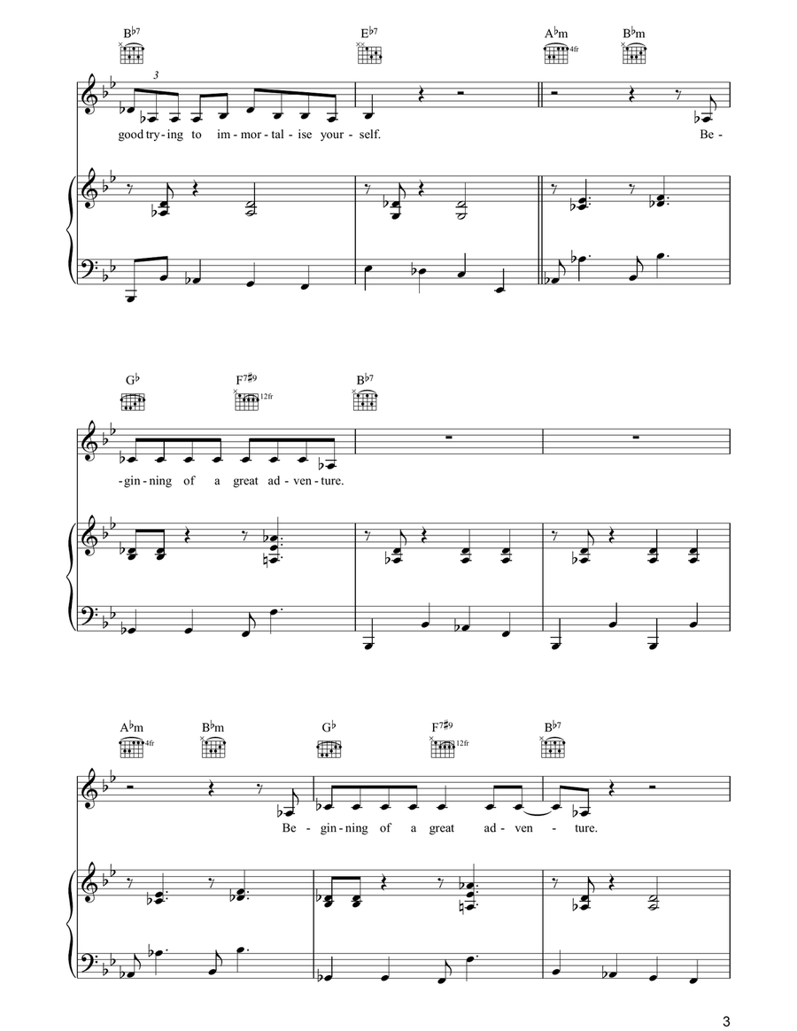 Beginning Of A Great Adventure Guitar scores gallery preview page 3