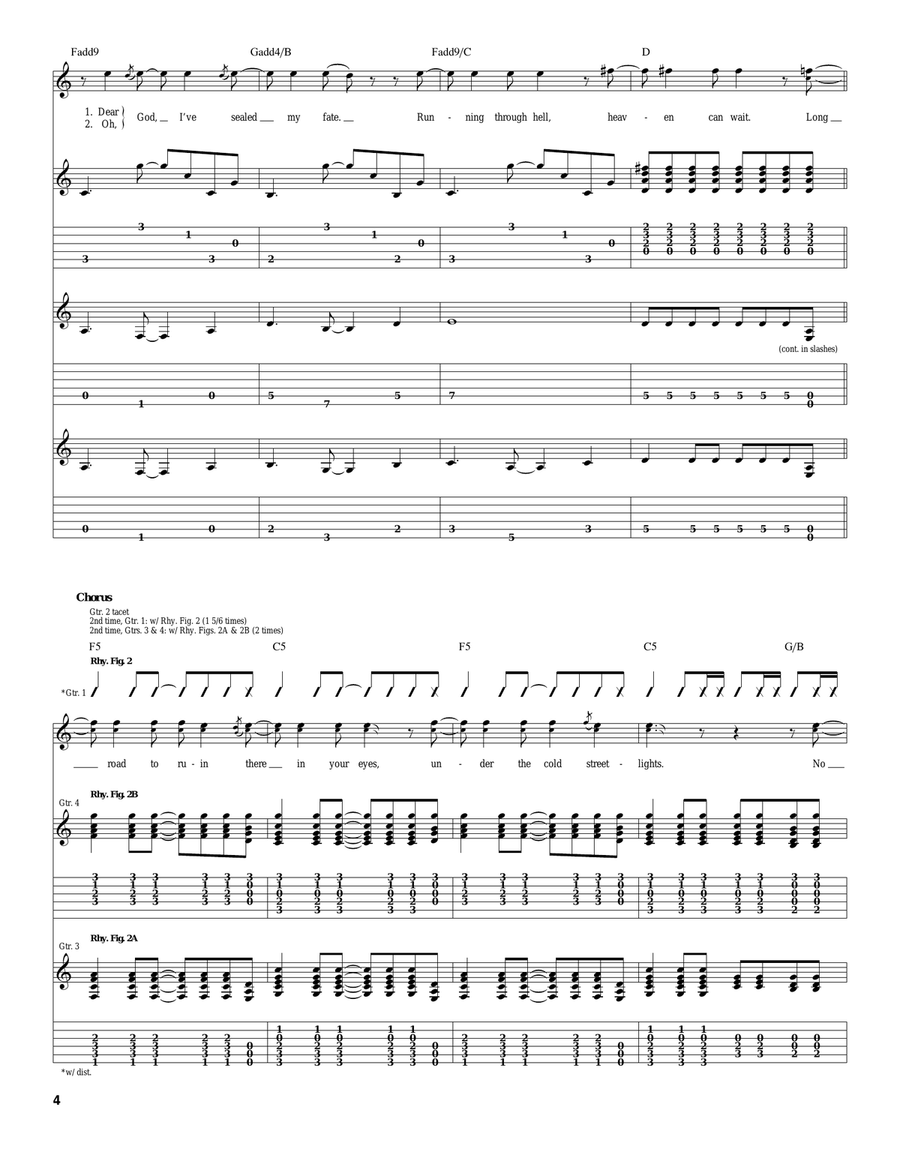 Long Road To Ruin Long Road To Ruin Acoustic Guitar scores gallery preview page 4