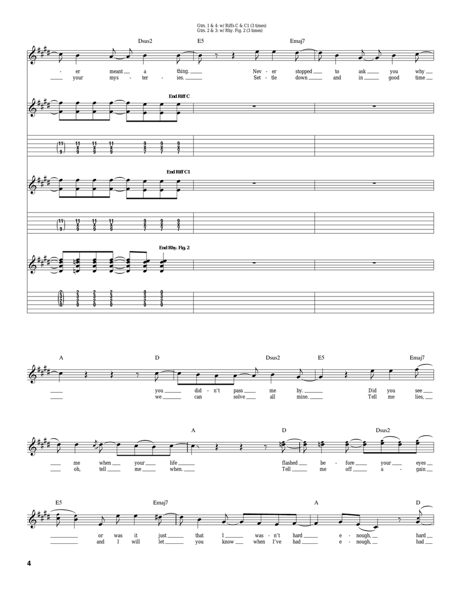 Cheer Up Boys (Your Make Up Is Running) Acoustic Guitar scores gallery preview page 4