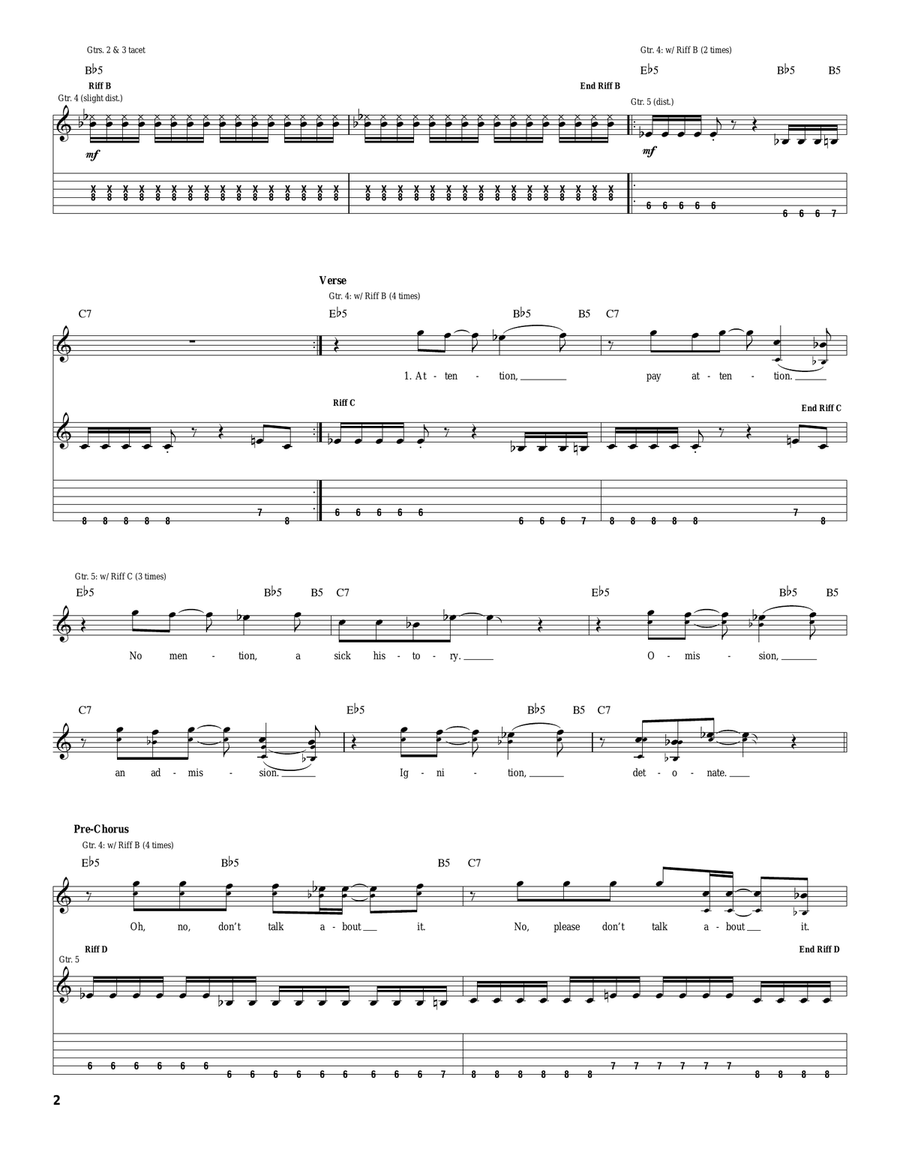 Erase/Replace Erase/Replace Acoustic Guitar scores gallery preview page 2