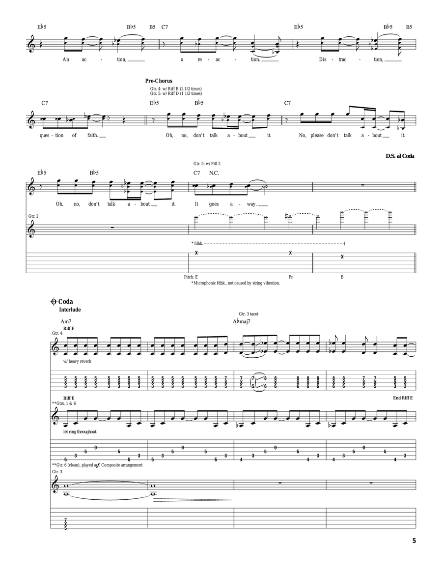 Erase/Replace Erase/Replace Acoustic Guitar scores gallery preview page 5