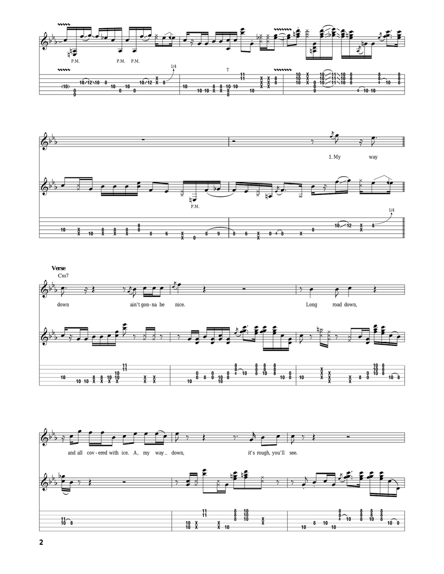 My Way Down My Way Down Acoustic Guitar scores gallery preview page 2