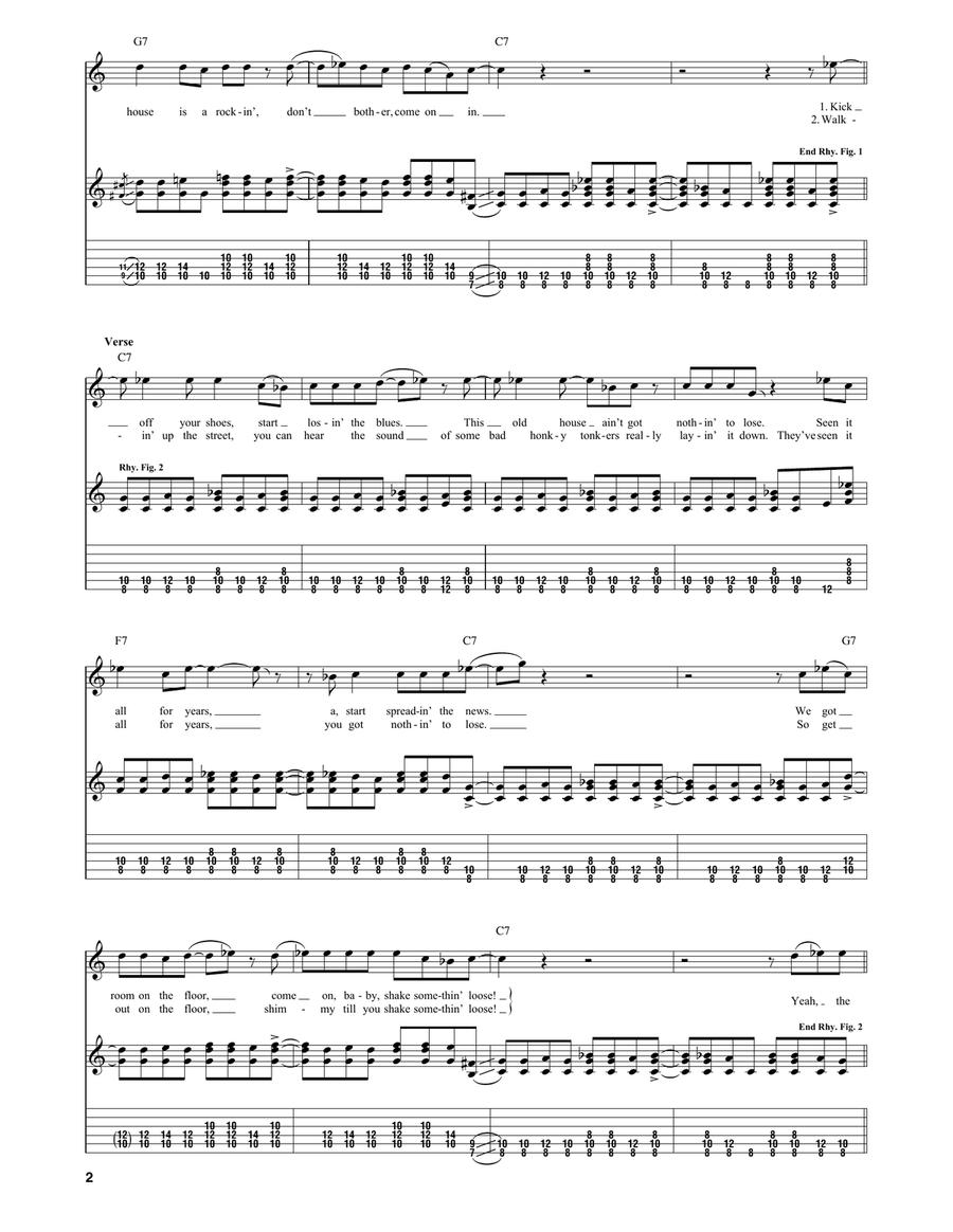 The House Is Rockin' The House Is Rockin' Acoustic Guitar scores gallery preview page 2