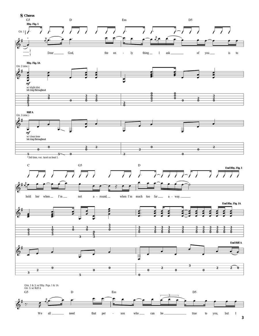 Dear God Dear God Acoustic Guitar scores gallery preview page 3
