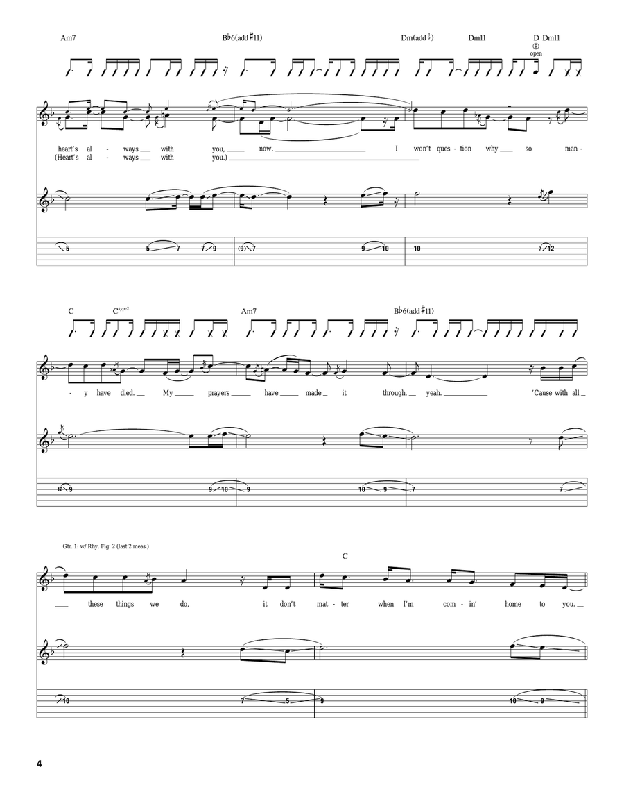 Gunslinger Gunslinger Acoustic Guitar scores gallery preview page 4