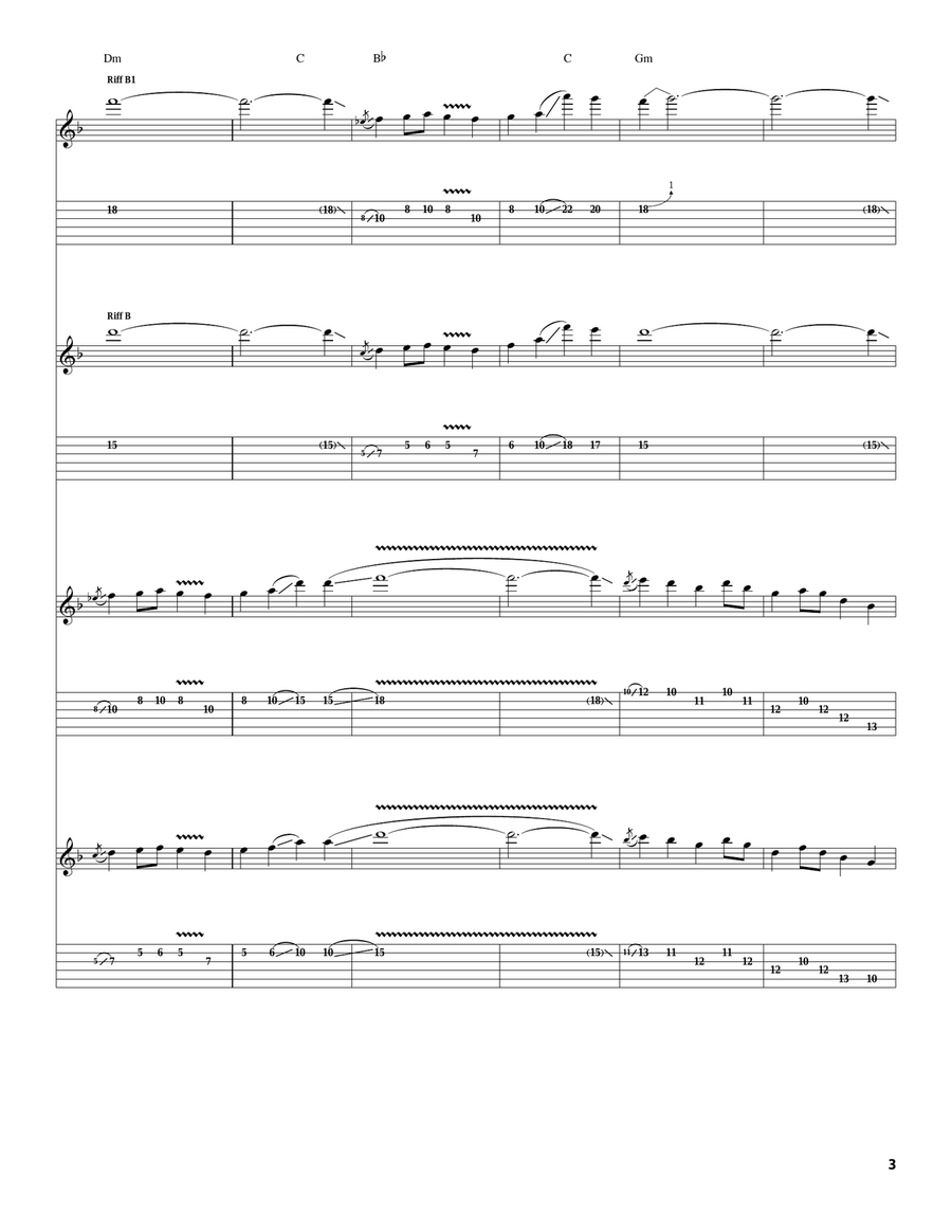 Lost Lost Acoustic Guitar scores gallery preview page 3