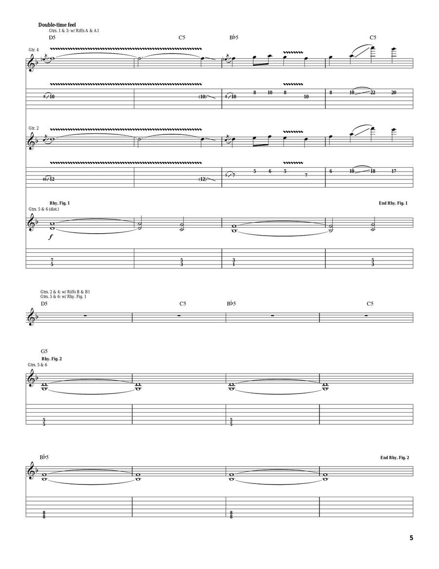 Lost Lost Acoustic Guitar scores gallery preview page 5