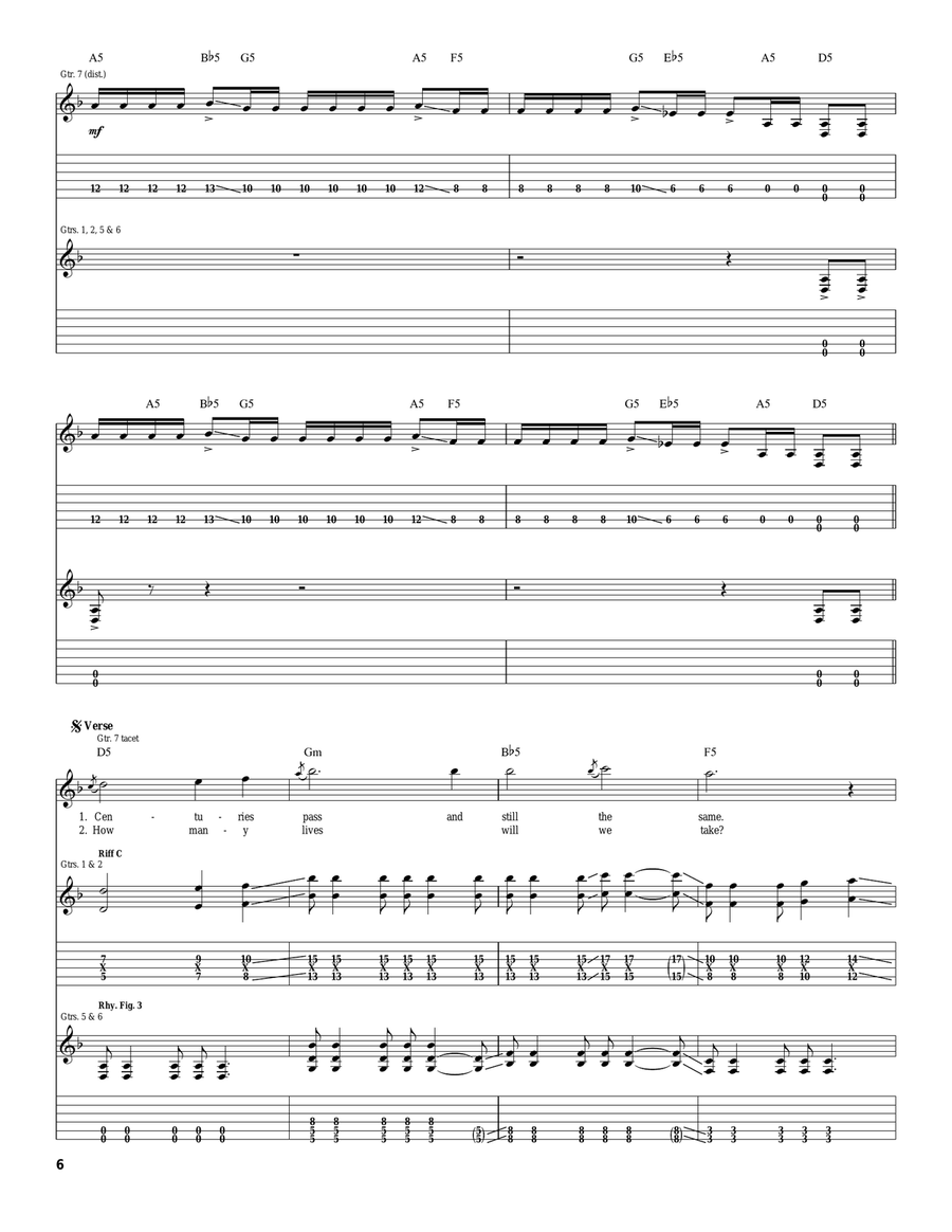 Lost Lost Acoustic Guitar scores gallery preview page 6