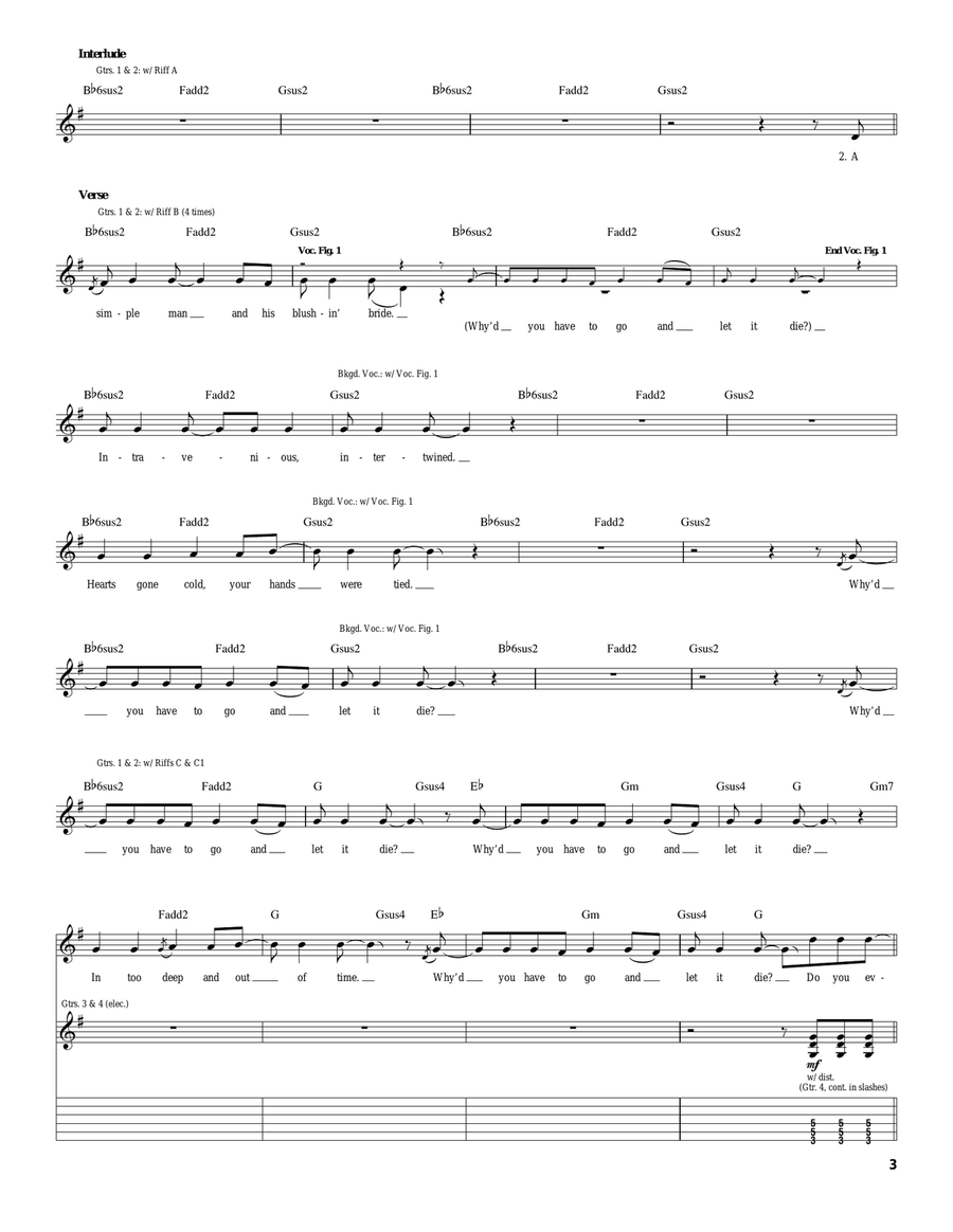 Let It Die Let It Die Acoustic Guitar scores gallery preview page 3