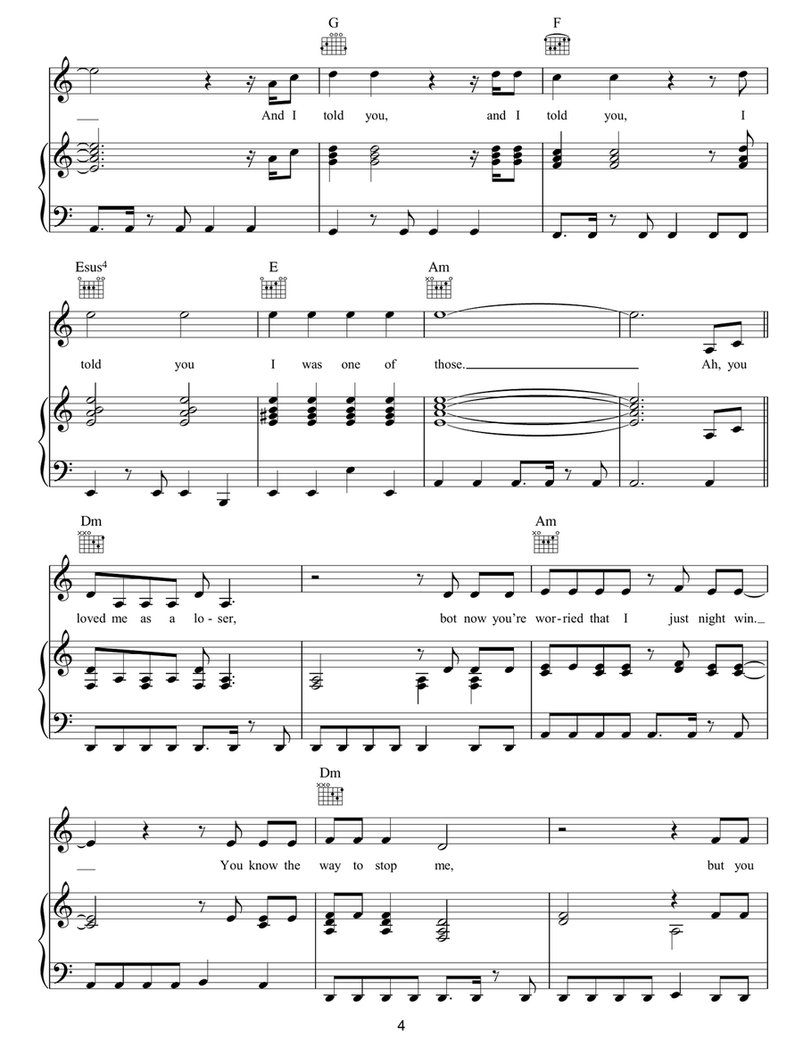First We Take Manhattan First We Take Manhattan Piano, Vocal, Guitar scores gallery preview page 4