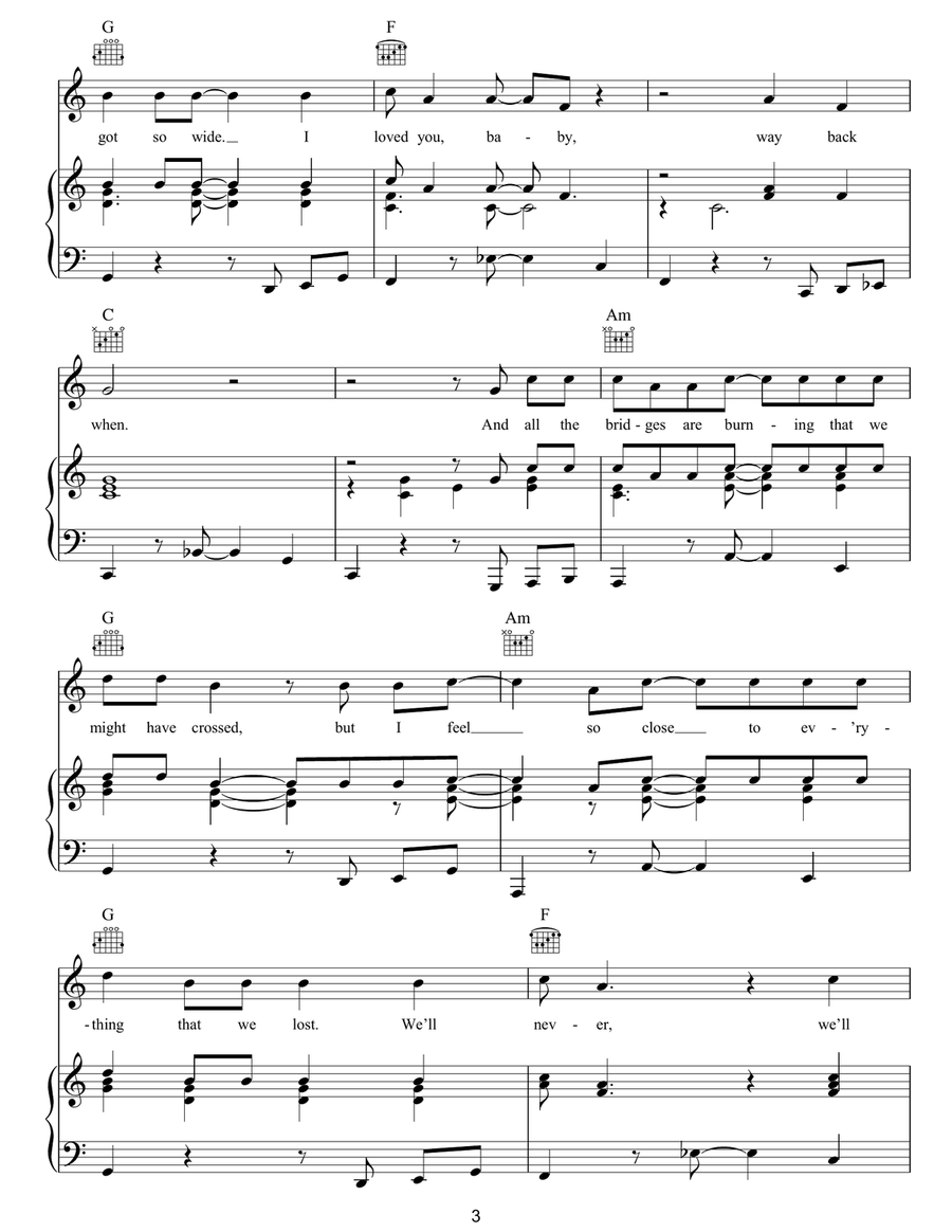 Tower Of Song Tower Of Song Piano, Vocal, Guitar scores gallery preview page 3