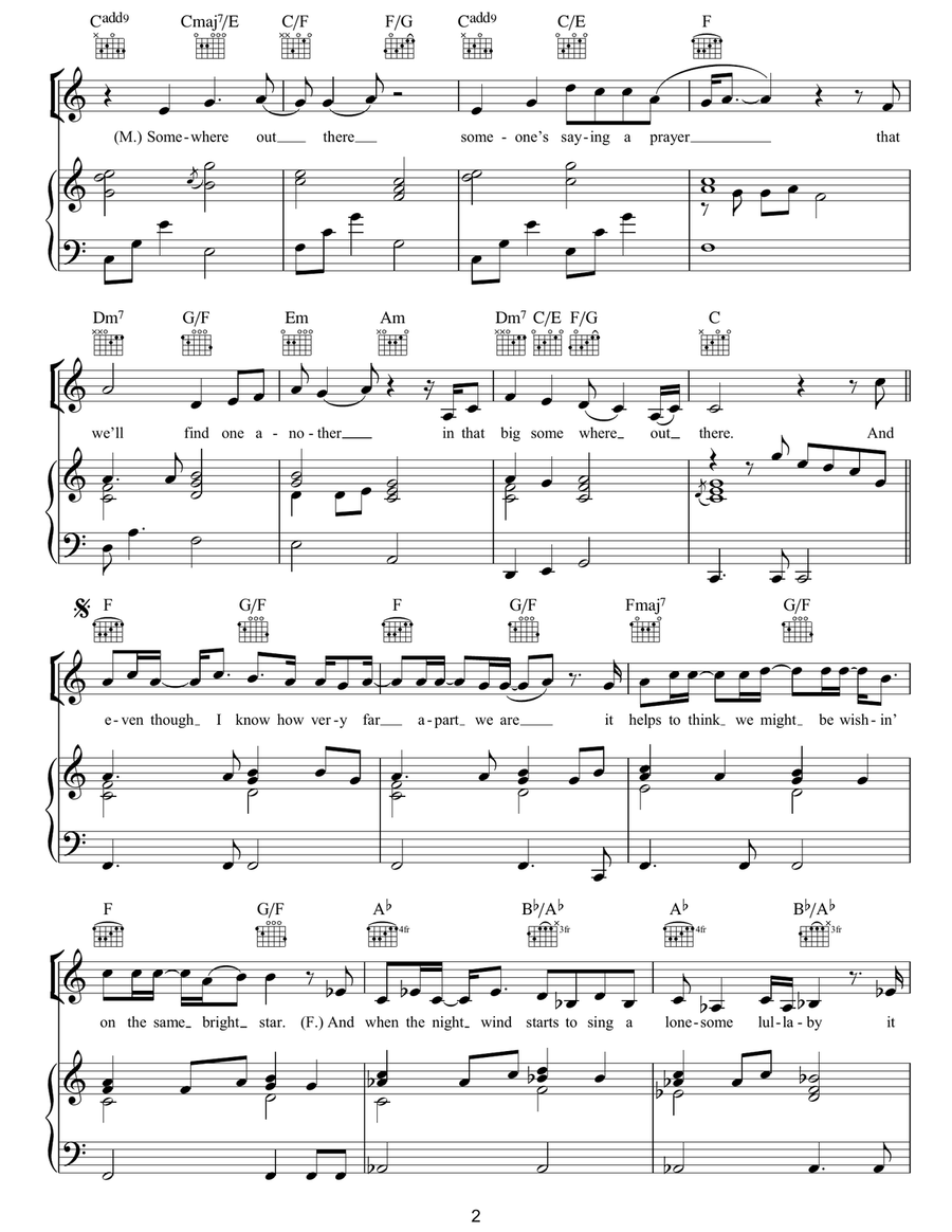 Somewhere Out There Somewhere Out There Acoustic Guitar scores gallery preview page 2
