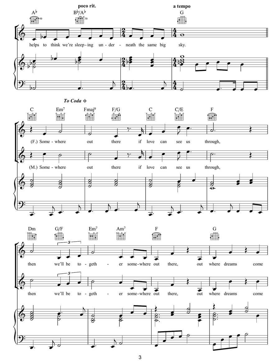 Somewhere Out There Somewhere Out There Acoustic Guitar scores gallery preview page 3
