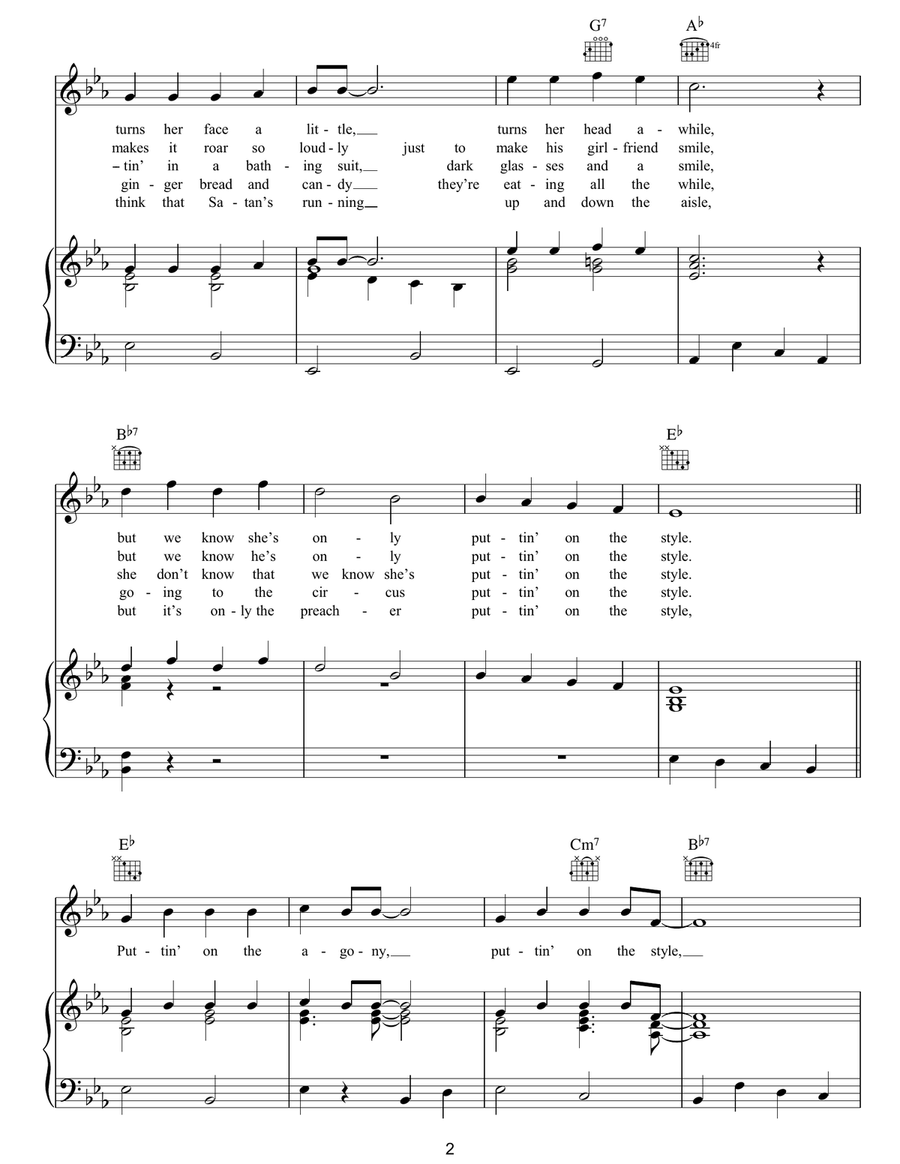 Puttin' On The Style Guitar scores gallery preview page 2