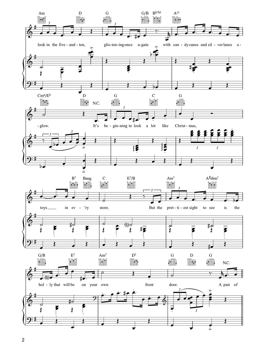 It's Beginning To Look A Lot Like Christmas Guitar scores gallery preview page 2