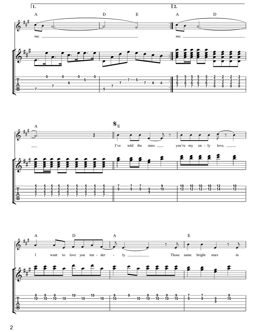 Listen To Me Listen To Me Guitar Tablature scores gallery preview page 2