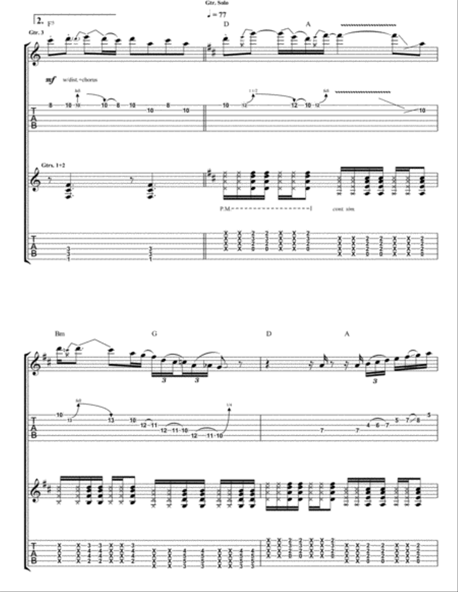 So Lonely Electric Guitar scores gallery preview page 3