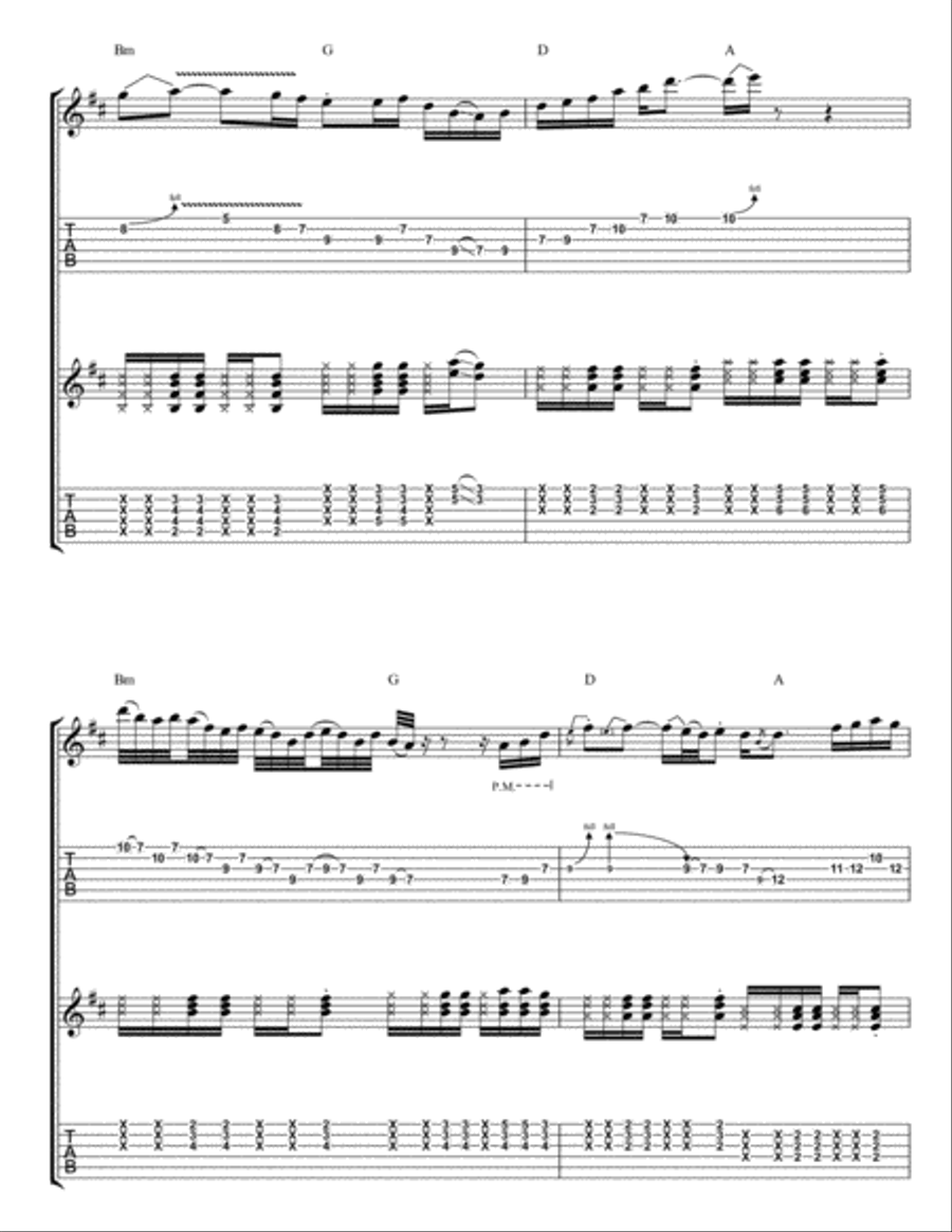 So Lonely Electric Guitar scores gallery preview page 4