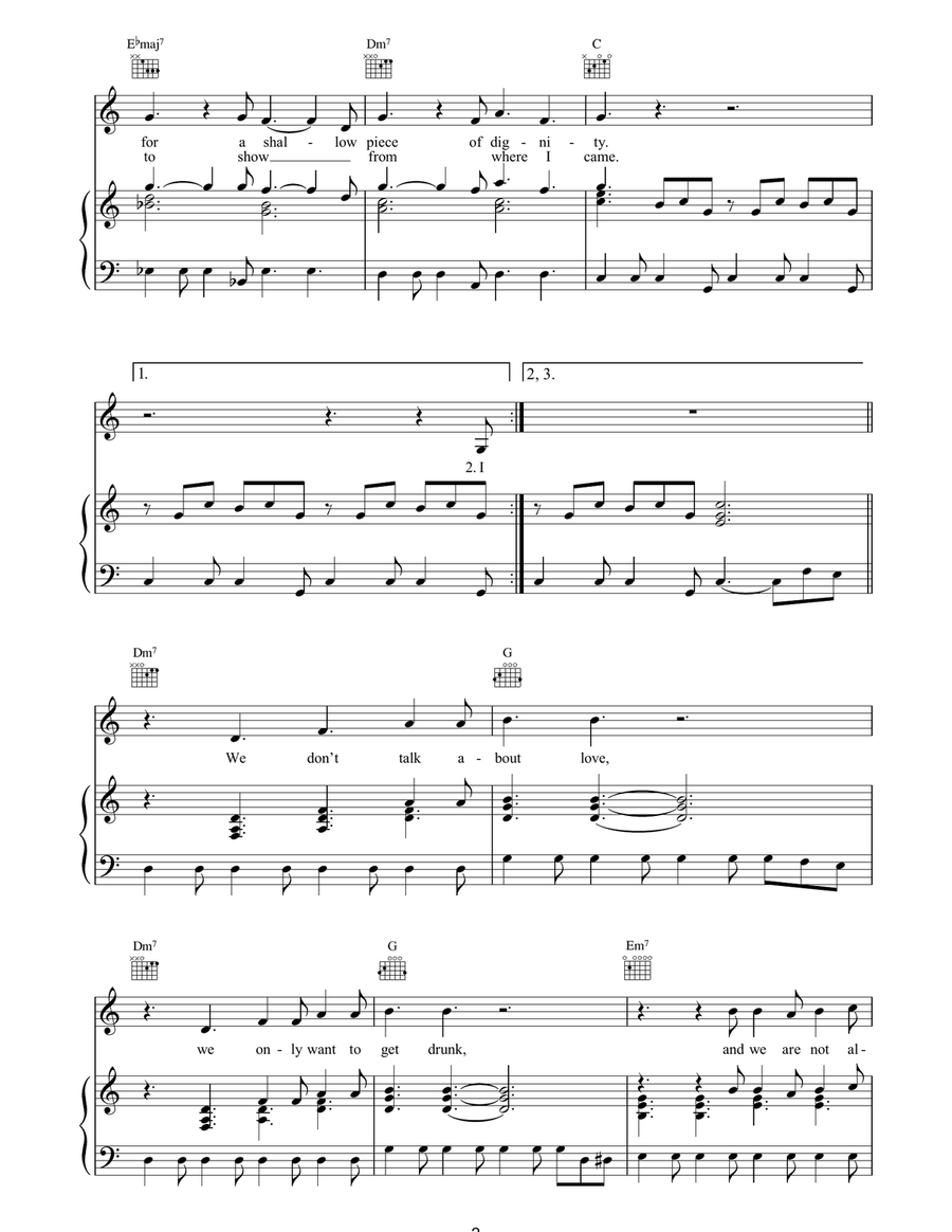 A Design For Life A Design For Life Piano, Vocal, Guitar scores gallery preview page 2